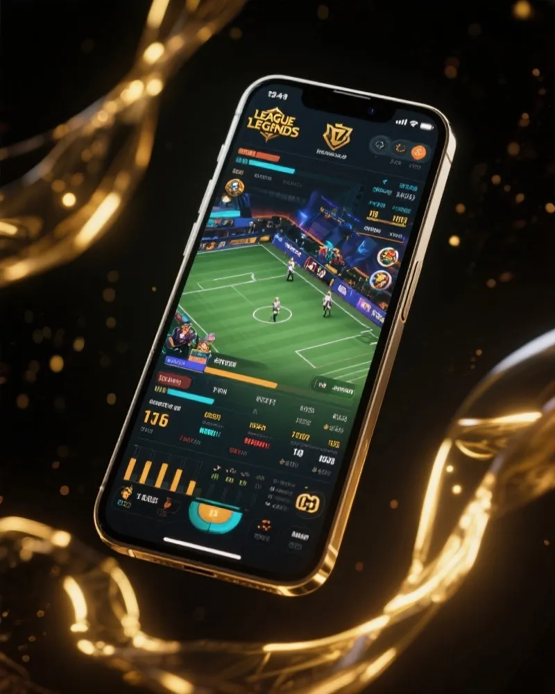 英雄联盟官方赛事APP界面展示